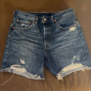 Levi's Distressed Denim Shorts